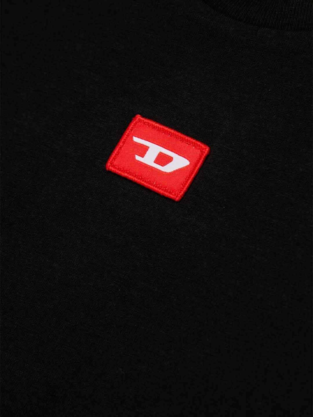 Diesel Tx Diego t-shirt kids nero con patch