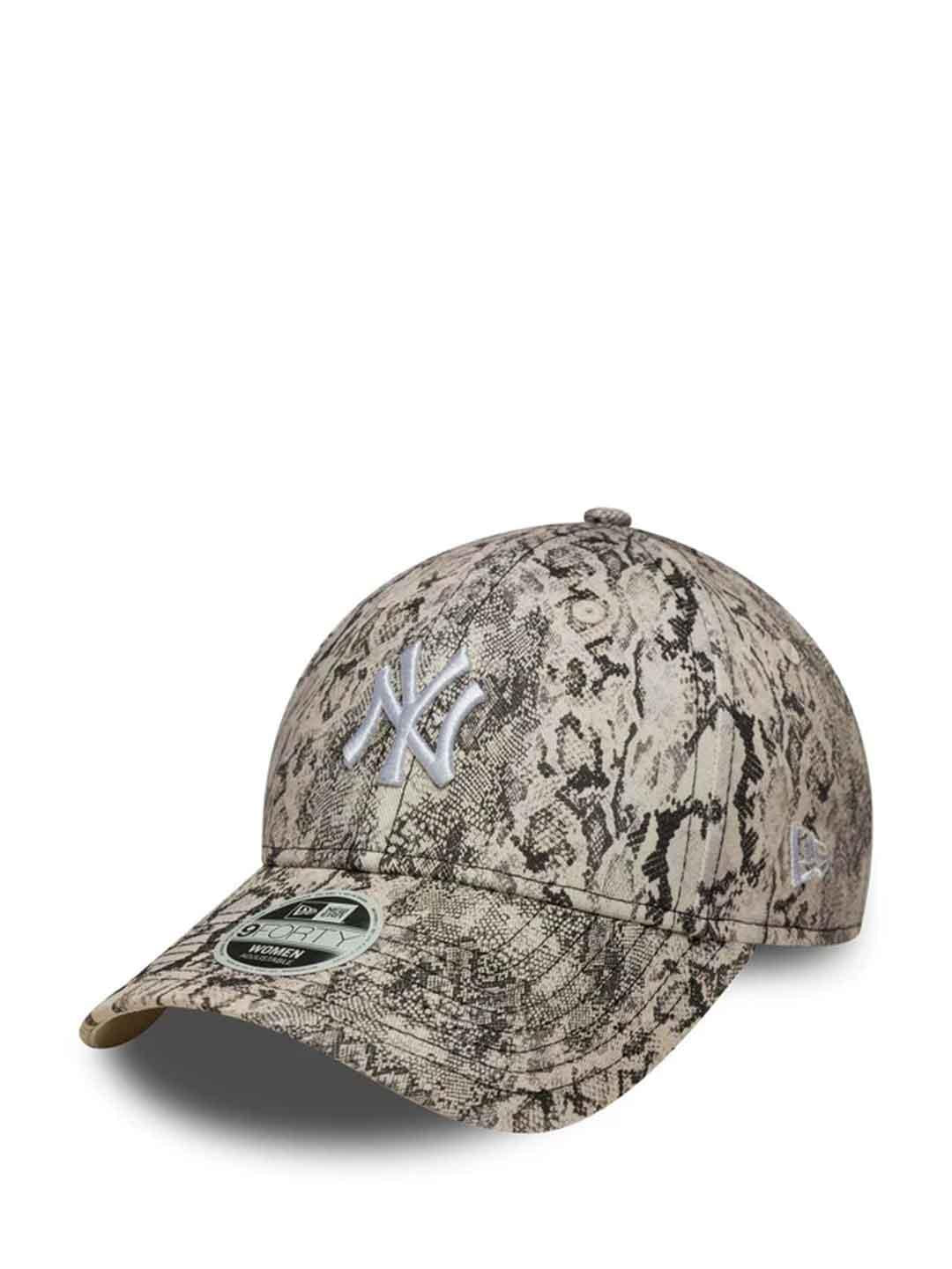 New Era 9Forty cappello pitonato con logo bianco