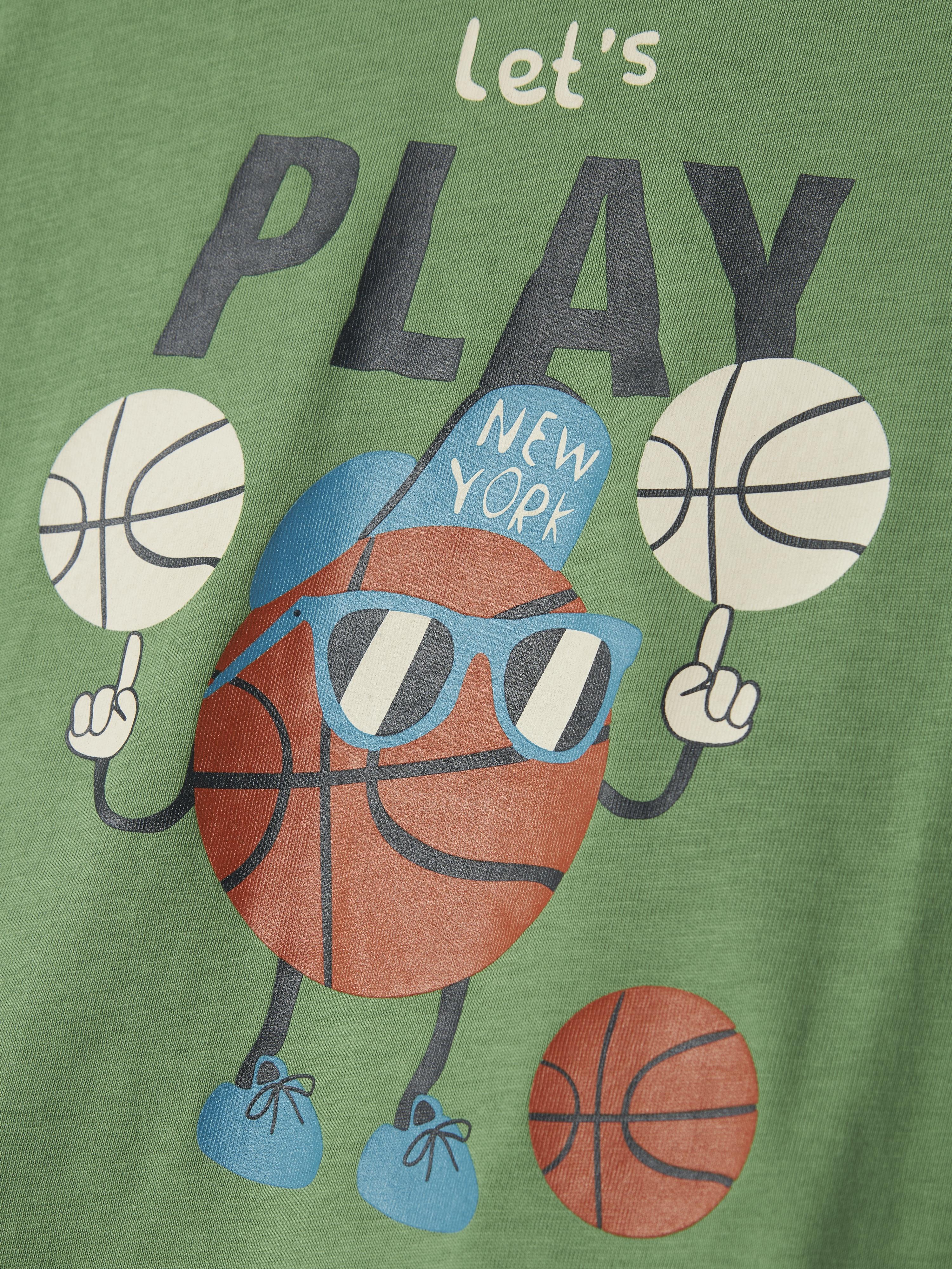 Name It t-shirt kids verde con grafica play