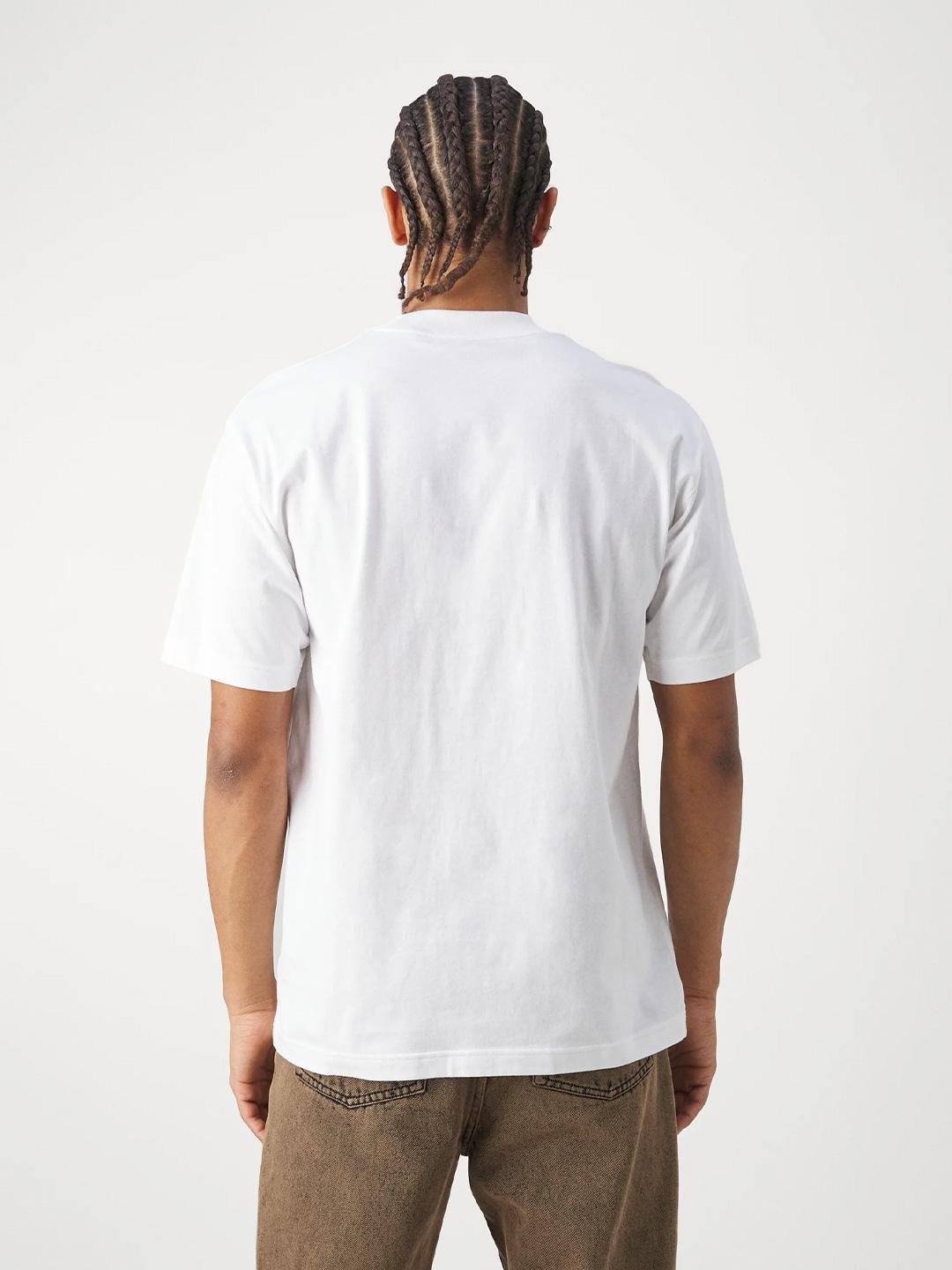 New Balance t-shirt bianco con logo
