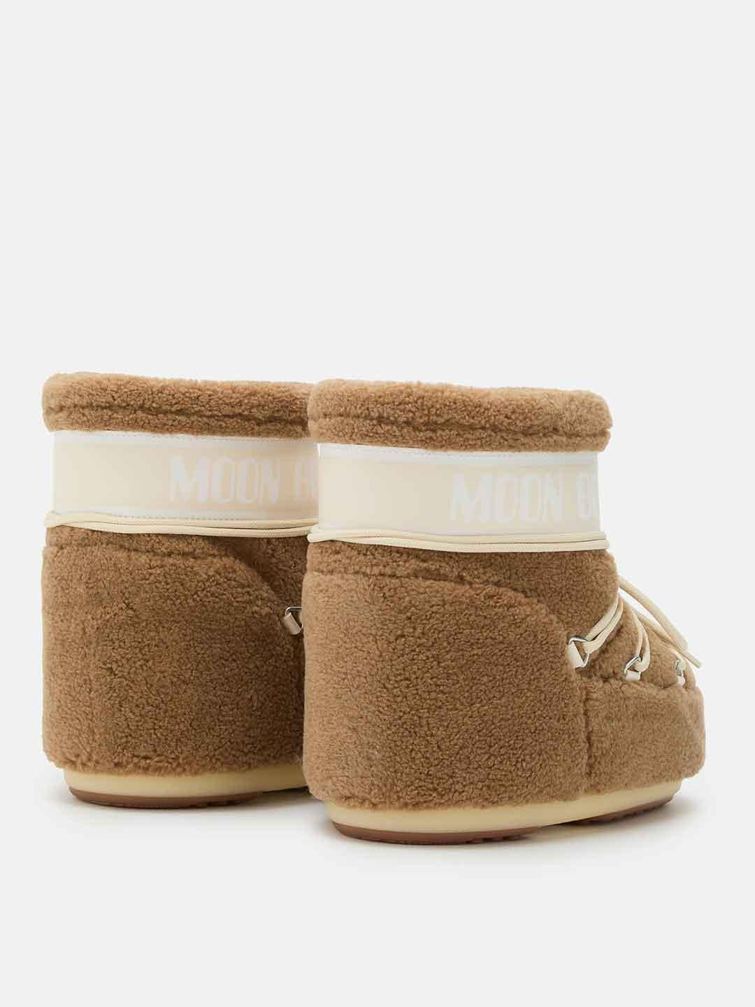 Moon Boot Icon Low Fleece stivale beige in teddy