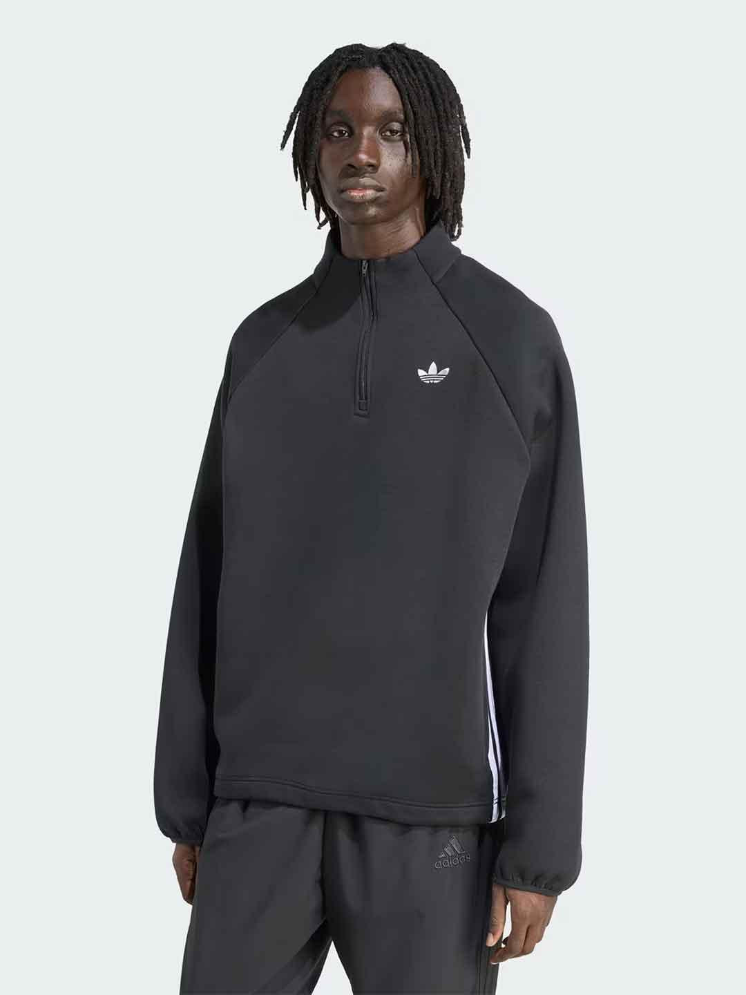 Adidas Adicolor felpa nero con zip