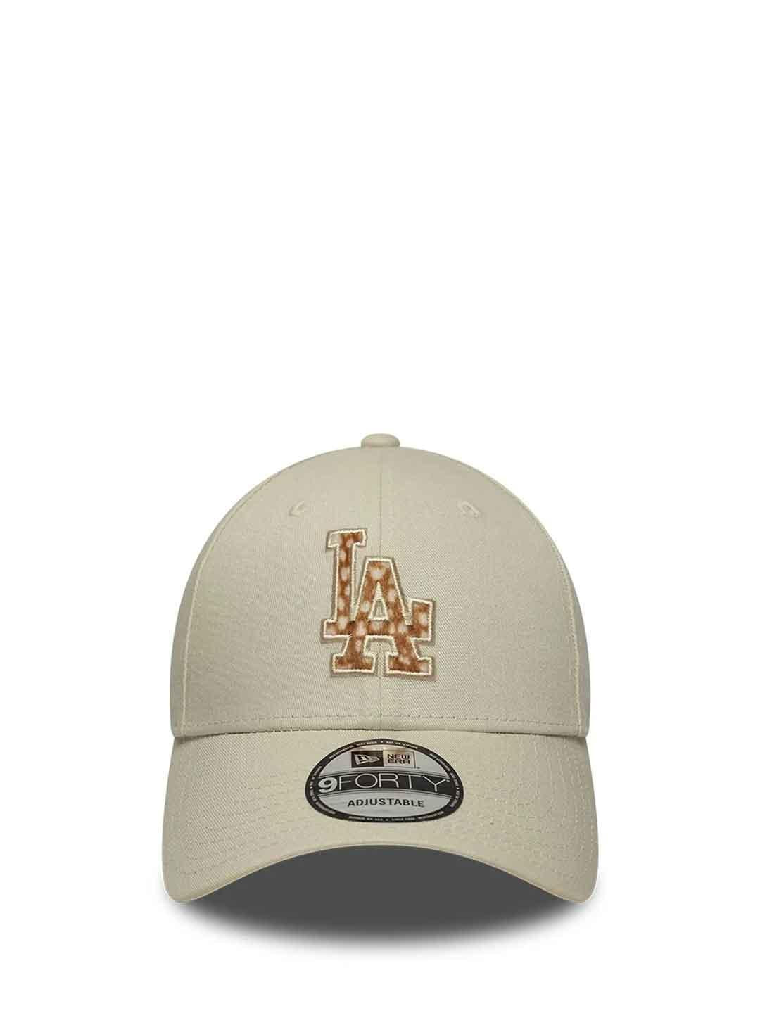 New Era 9Forty cappello beige con logo giraffa LA