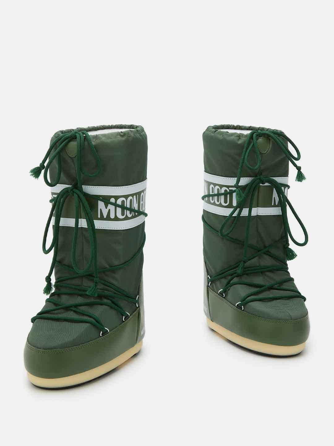 Moon Boot Icon stivale verde in nylon