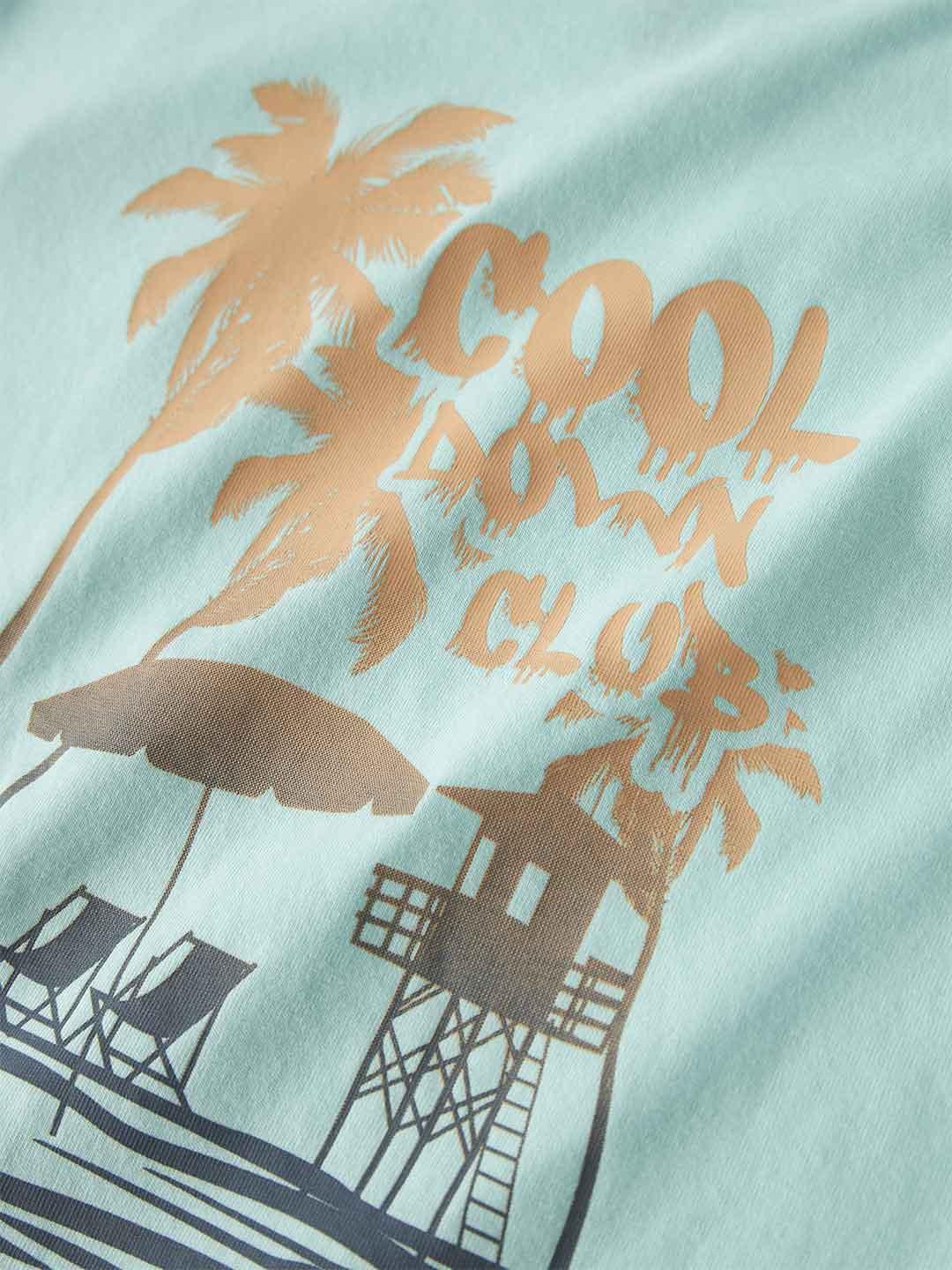 Name It t-shirt kids celeste con stampa