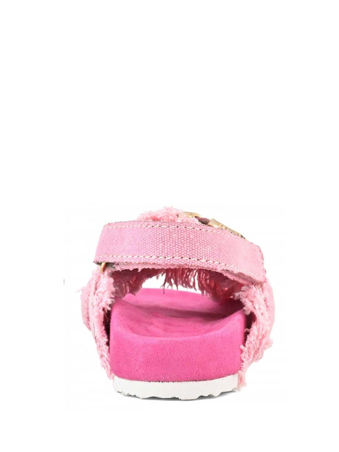 Mou Bio sandali kids rosa in jeans