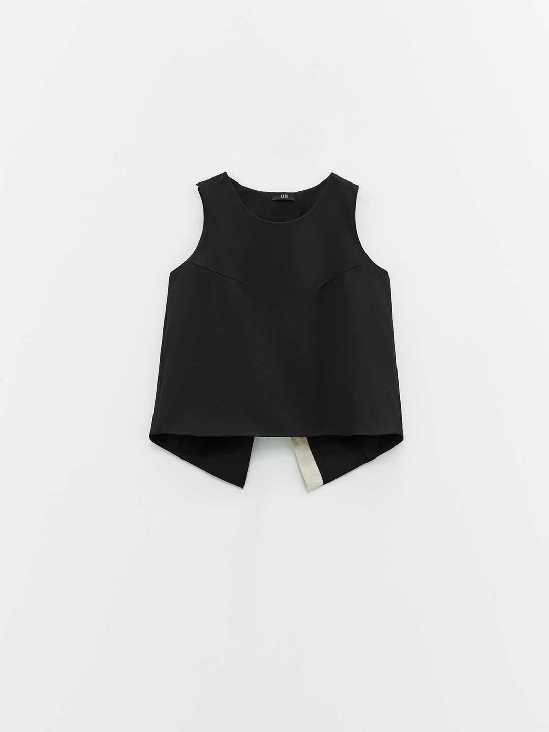 Eleh maglia nero giromanica