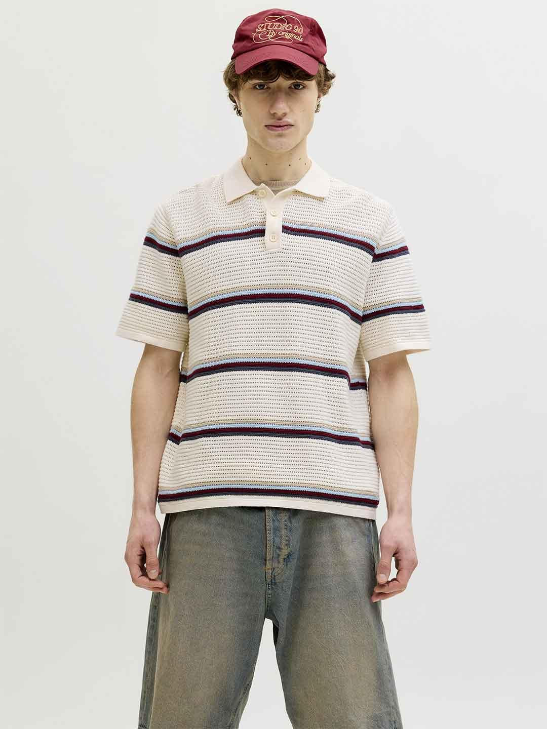 Jack & Jones polo panna a righe