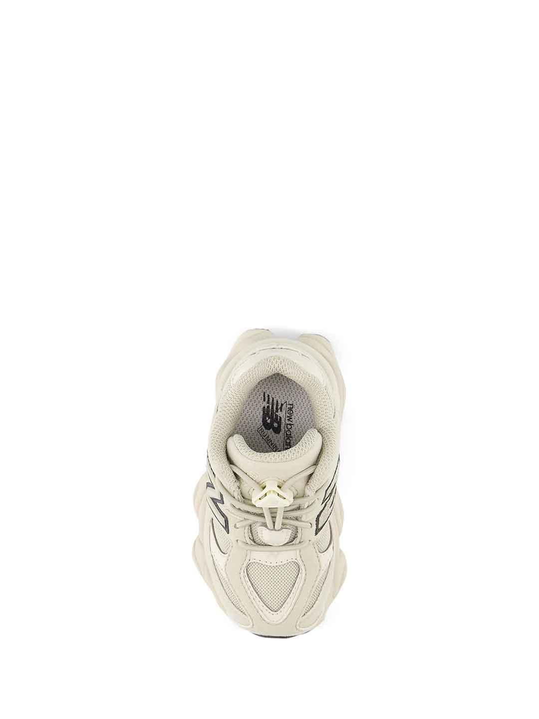New Balance 9060 sneakers kids beige logo nero