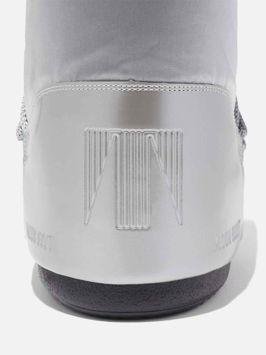 Moon Boot Icon Glance stivale argento in raso