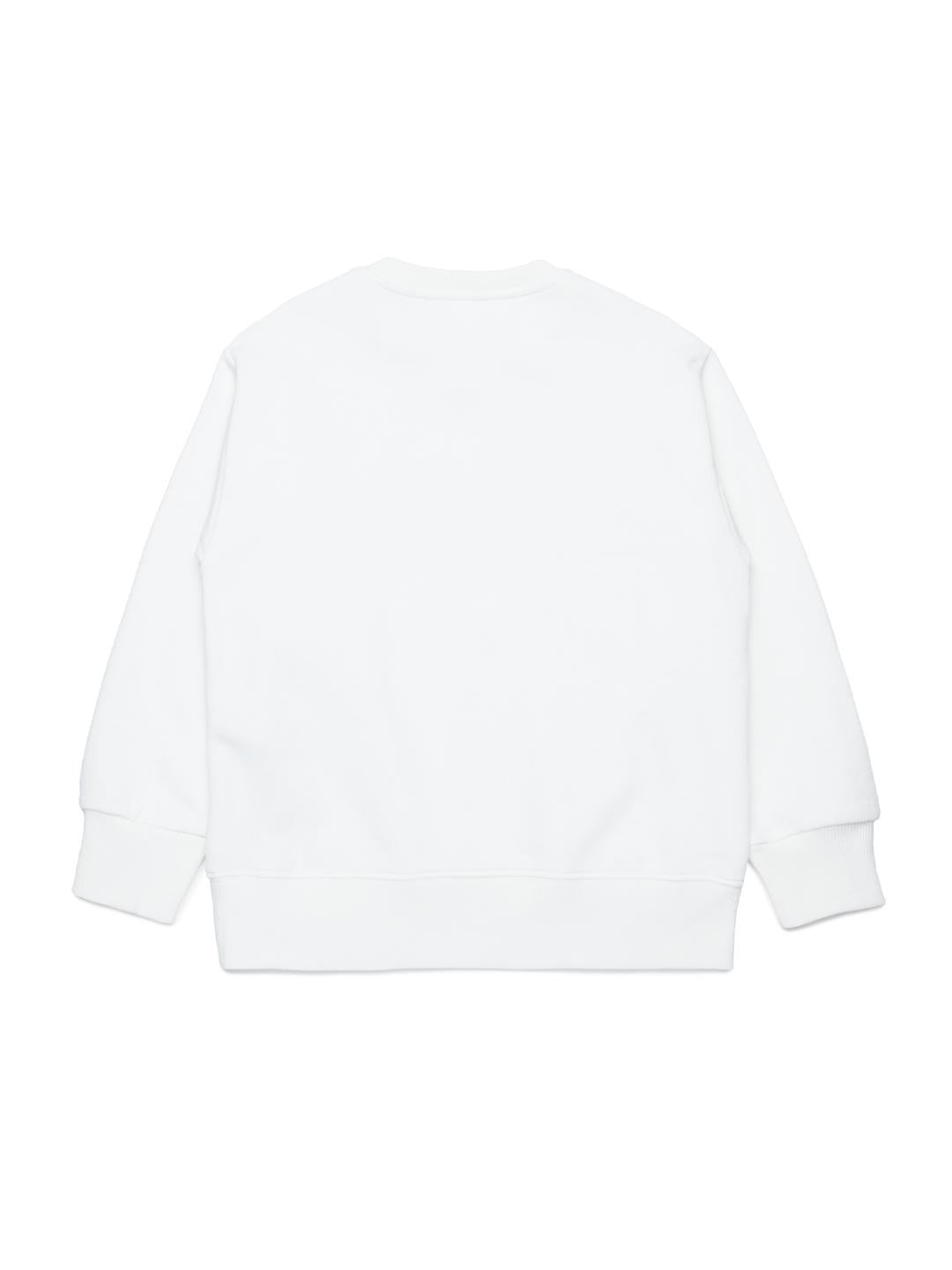 Maison Margiela felpa kids bianco crop