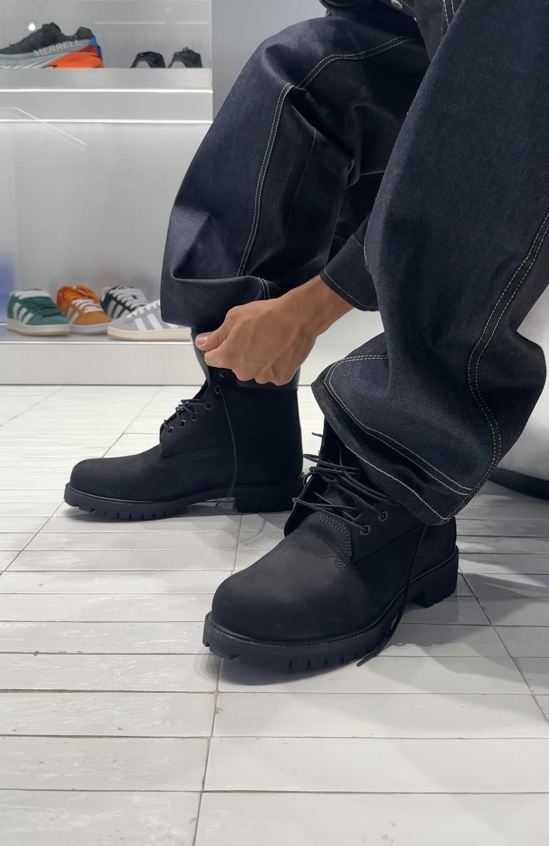 Timberland Premium 6 Inch anfibio nero impermeabile
