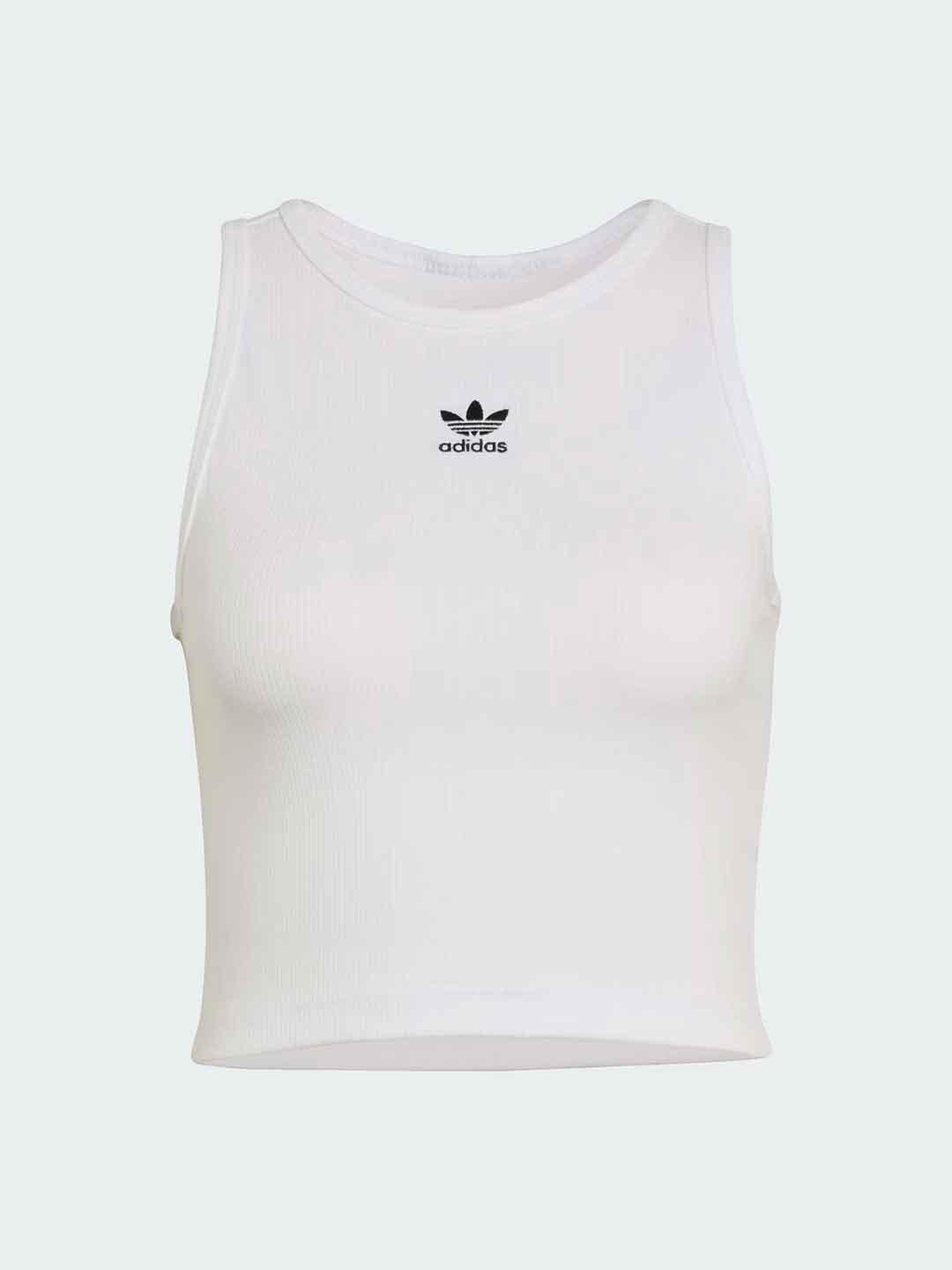 Adidas Essential Ribbed canotta bianco