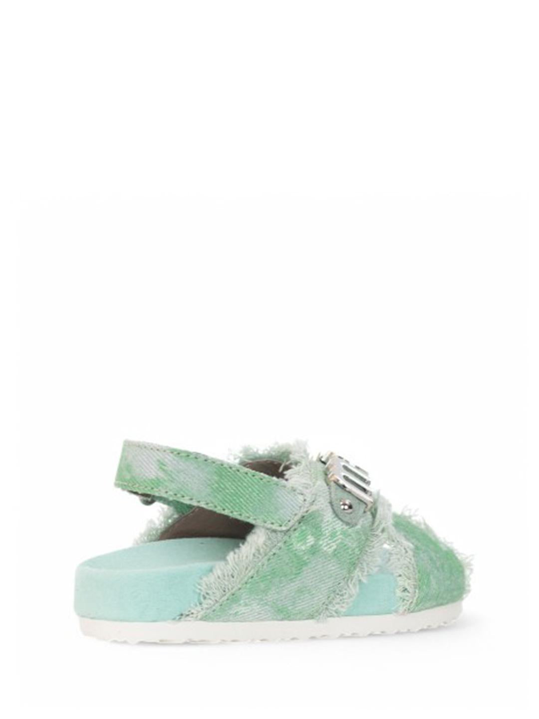 Mou Bio sandali kids verde in jeans