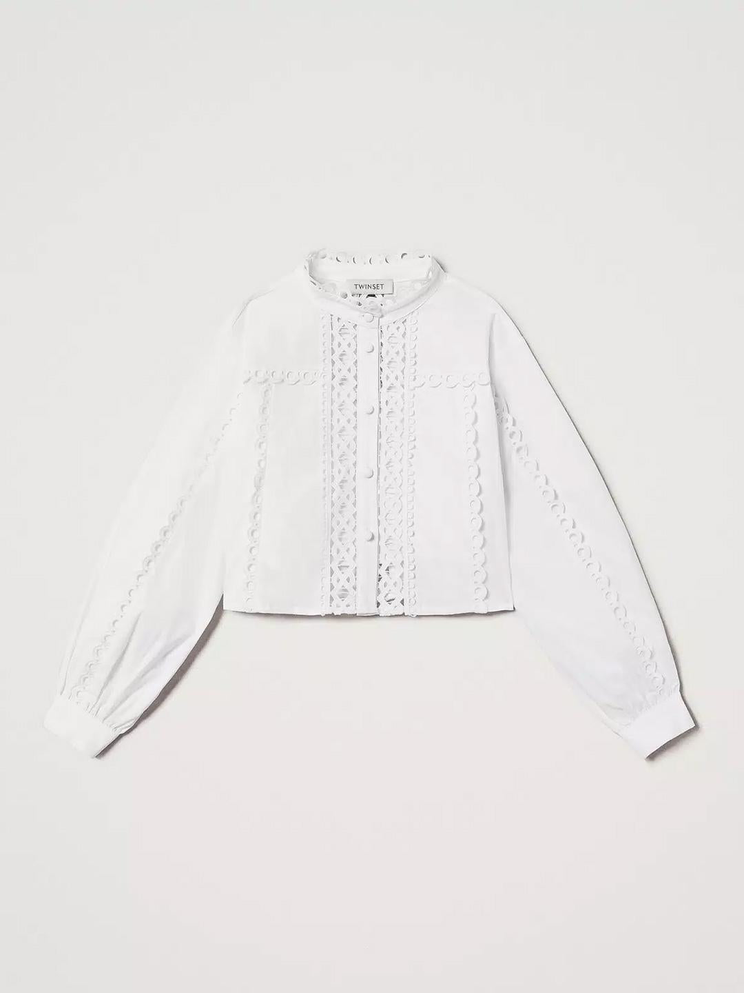 Twinset camicia kids bianco