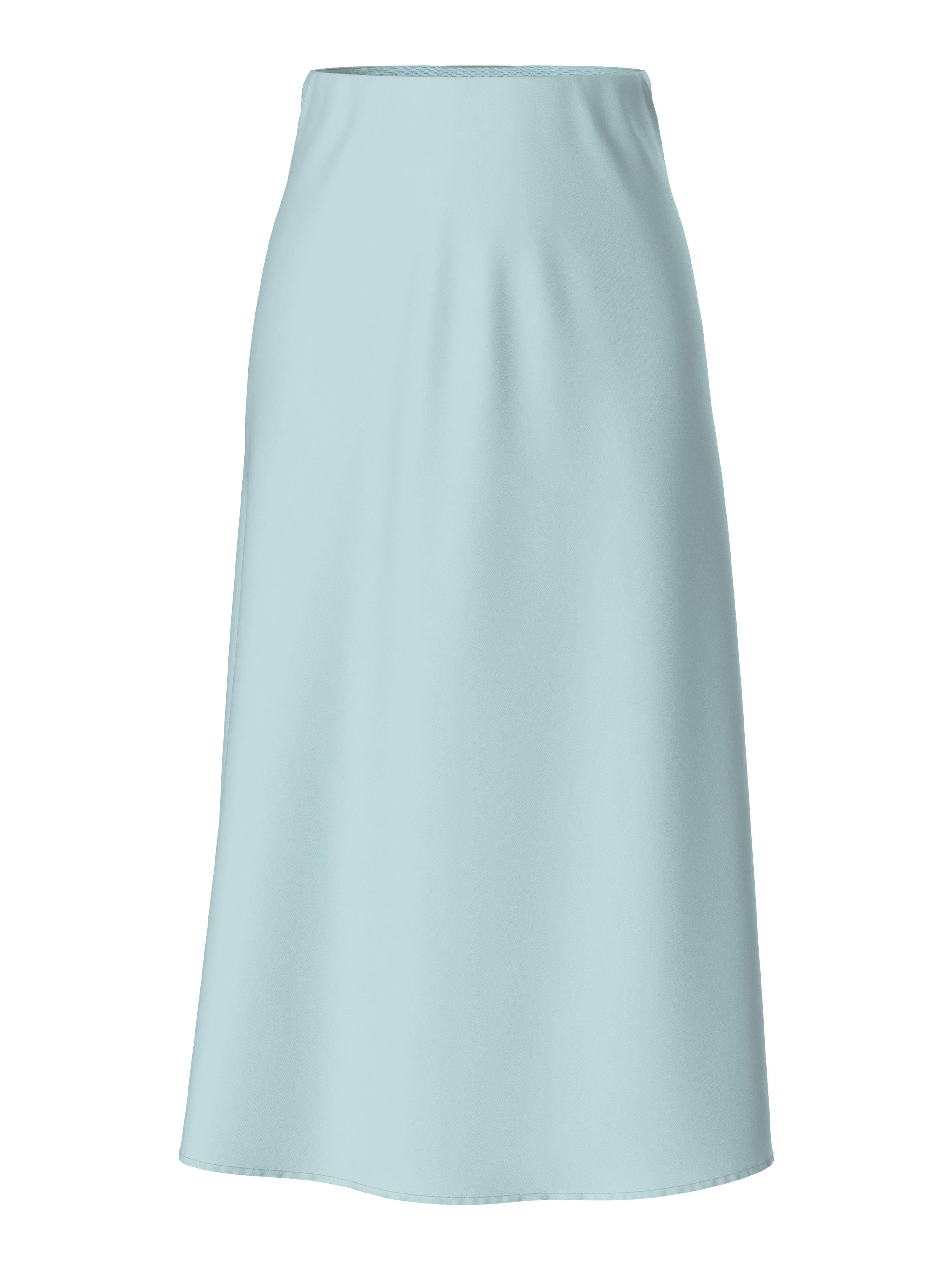 Pieces gonna azzurro midi