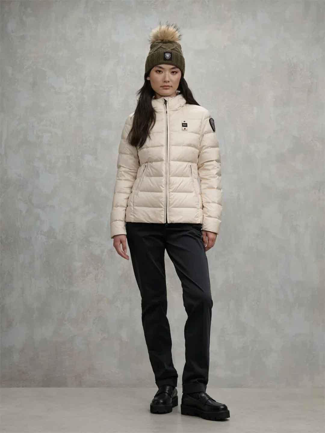 Blauer Charme piumino panna sfiancato basic