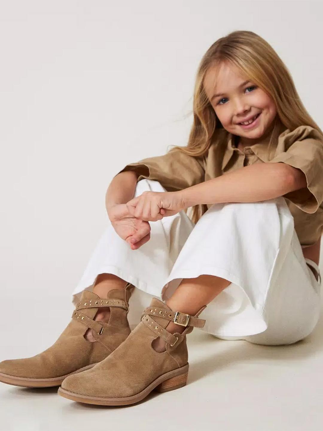 Twinset stivali kids beige camperos