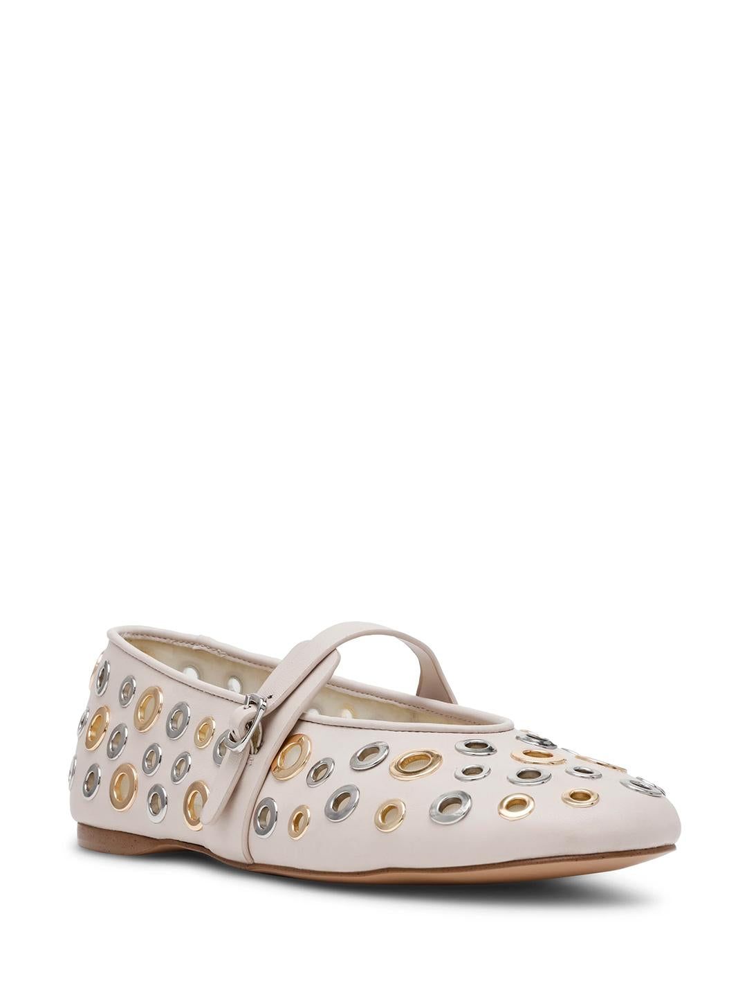 Steve Madden Rejoice-S ballerine panna con borchie