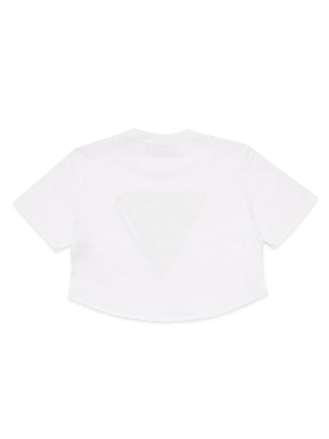 Dsquared 2 t-shirt kids bianco con logo centrale
