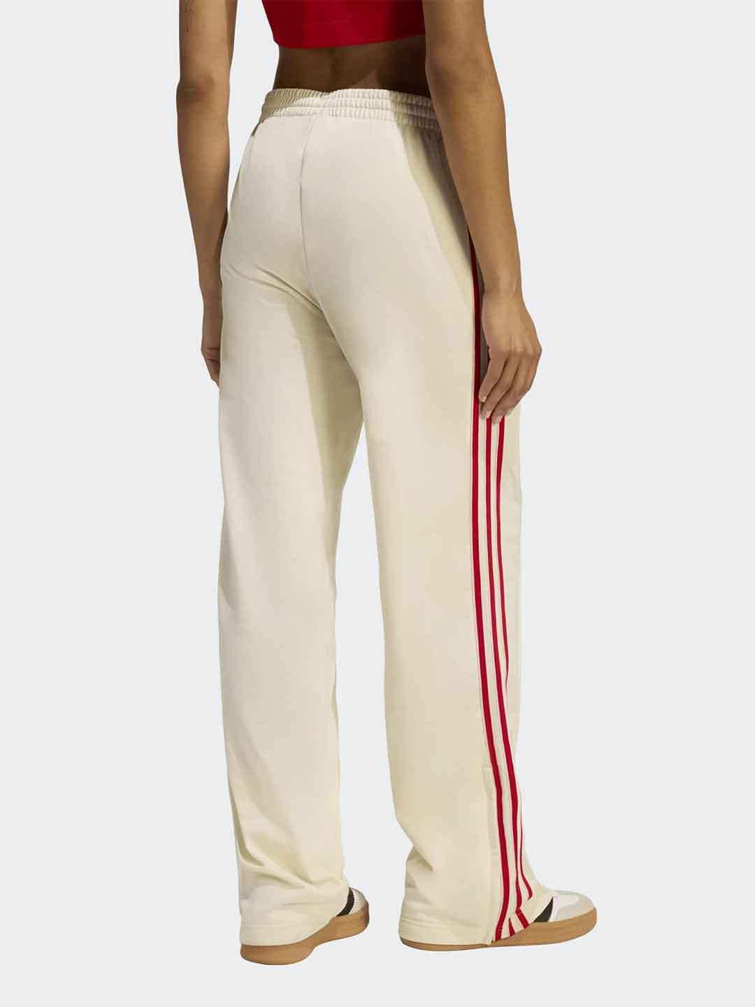 Adidas Firebird pantalone panna con cuore