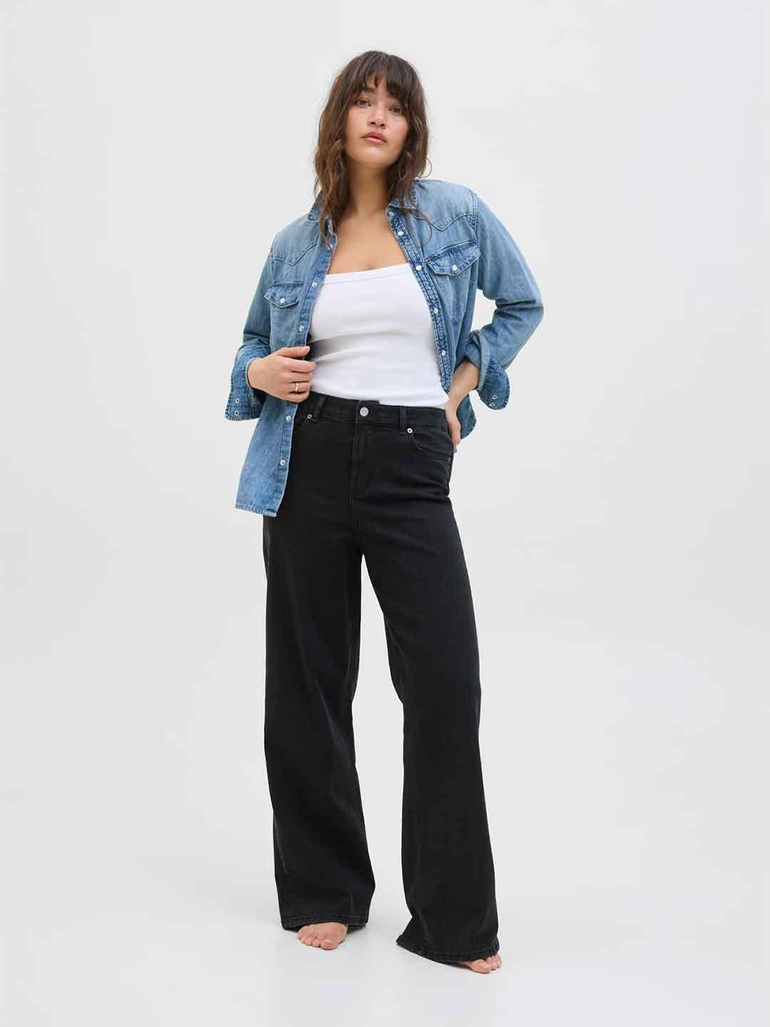 JJXX Tokyo jeans nero wide fit