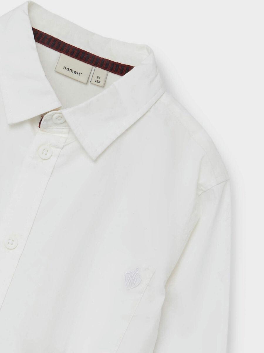 Name It kids camicia a maniche lunghe bianca