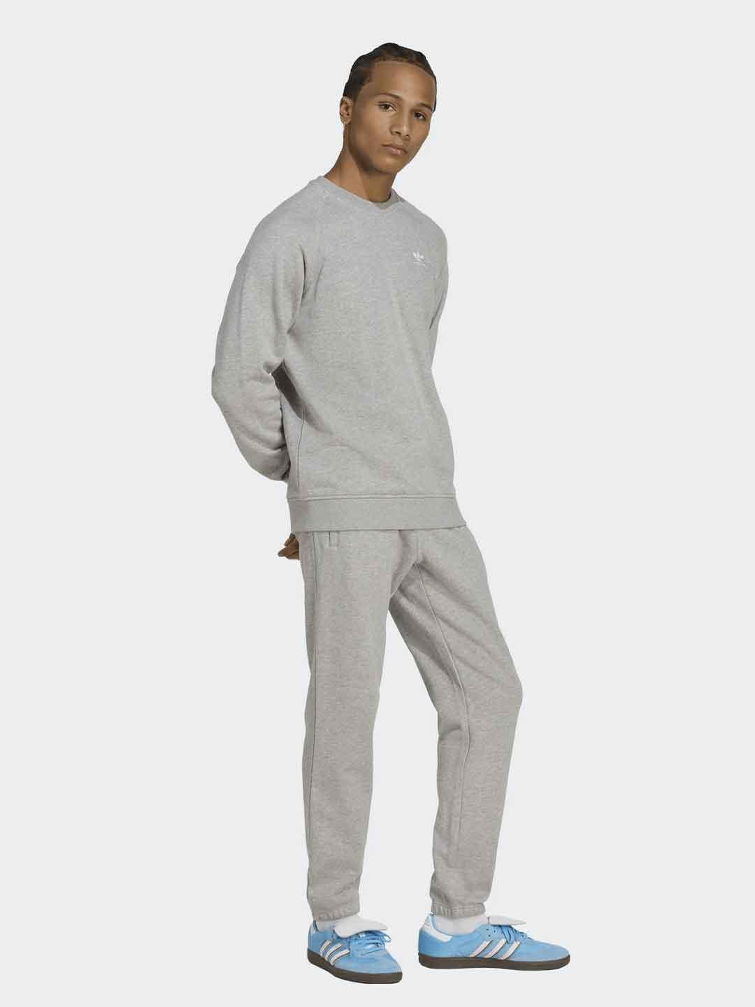 Adidas felpa grigio girocollo