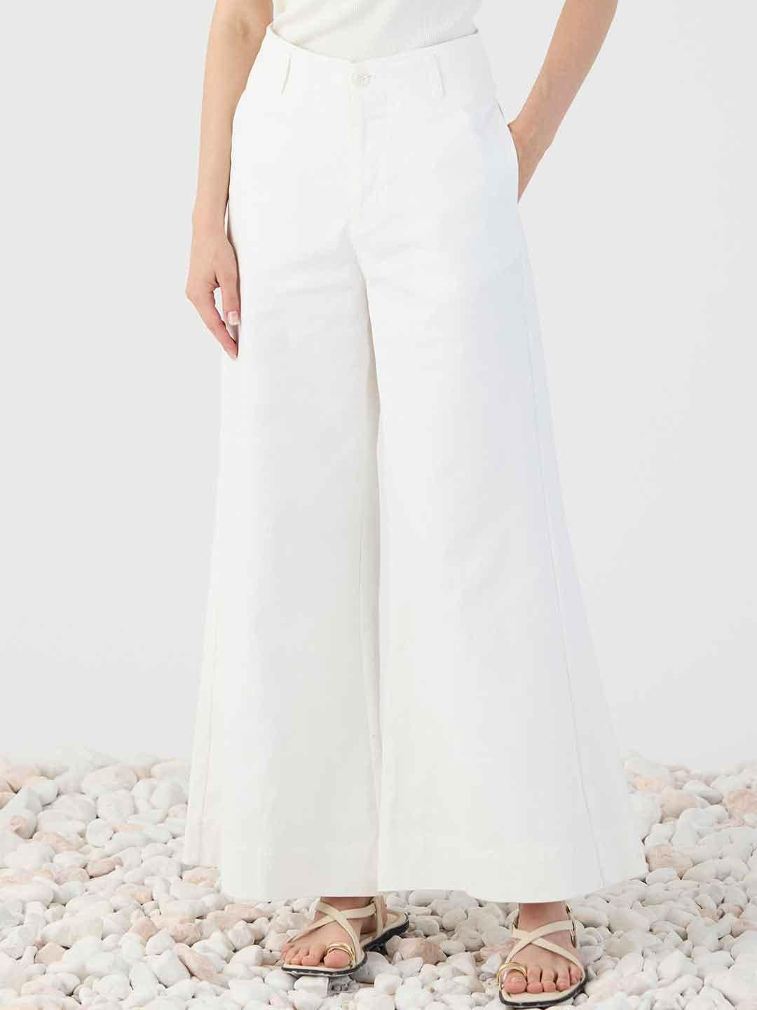 Eleh pantaloni bianco