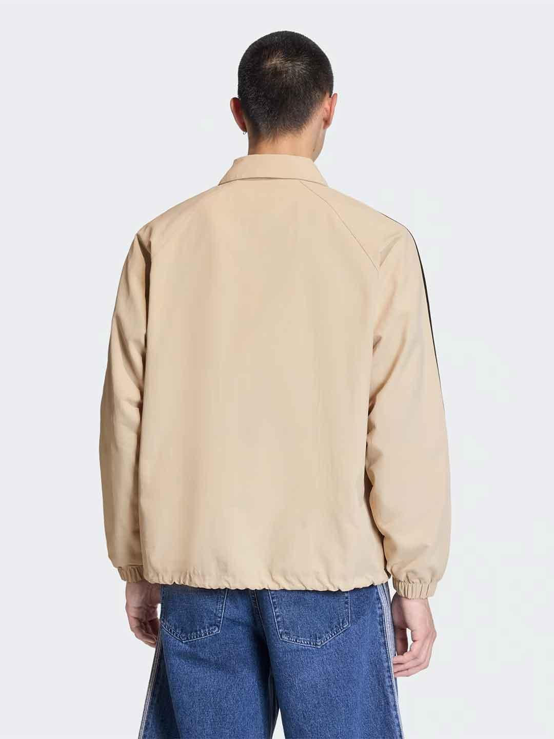 Adidas giubbino beige con bande nere