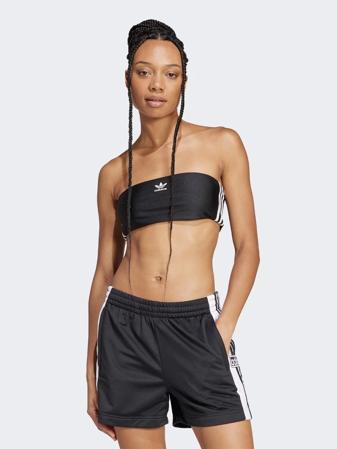 Adidas 3-Stripes Tube top nero a fascia