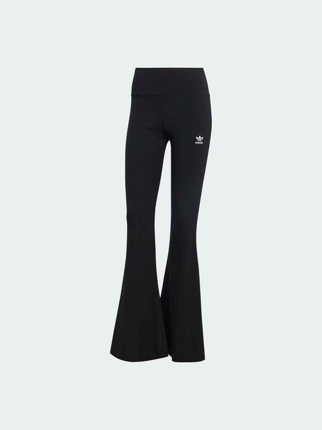 Adidas leggings nero a zampa