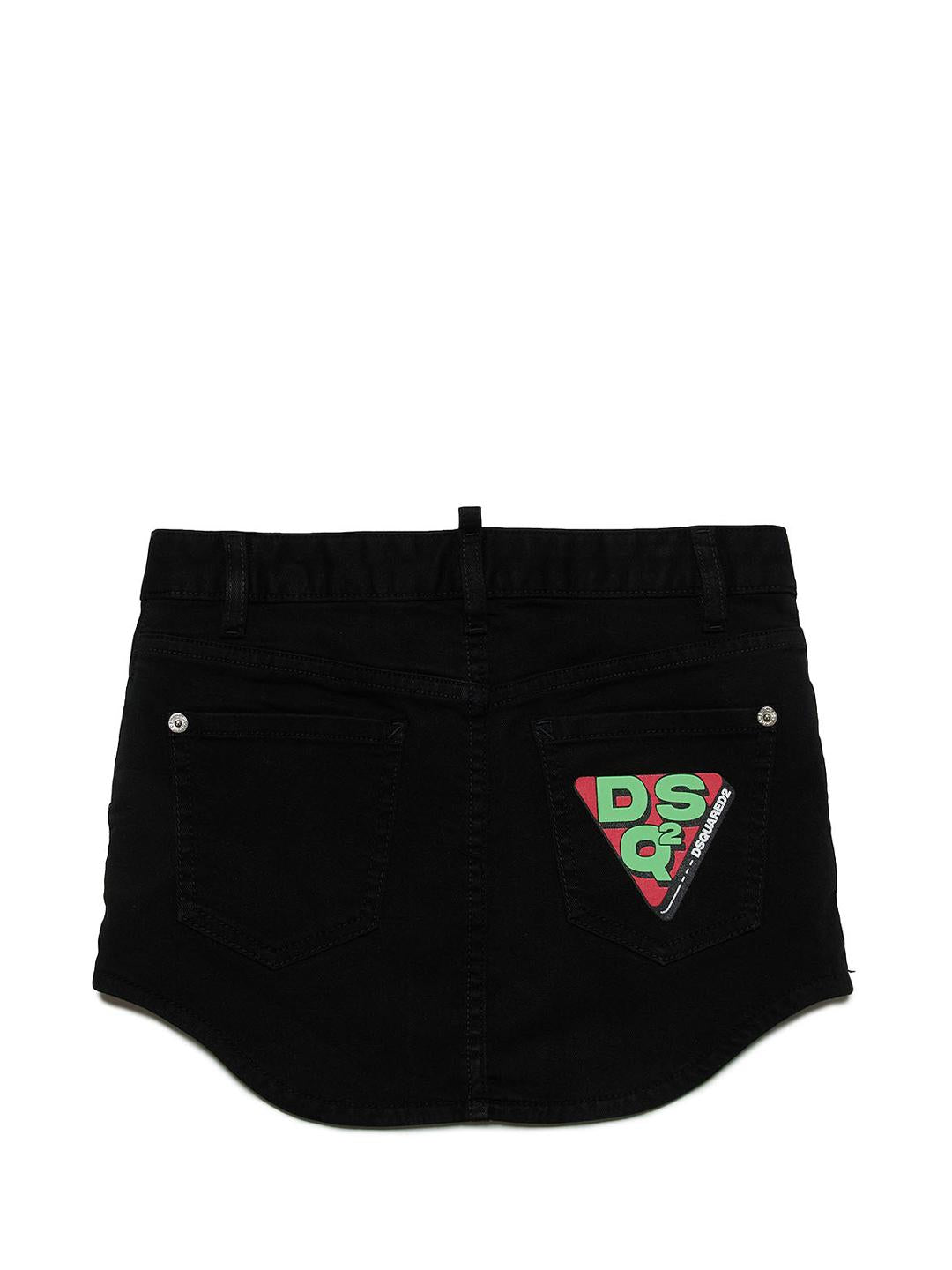 Dsquared 2 gonna kids nero con fondo asimmetrico