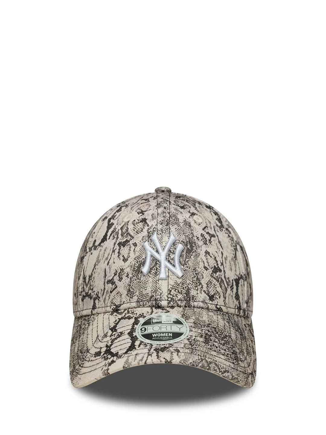 New Era 9Forty cappello pitonato con logo bianco