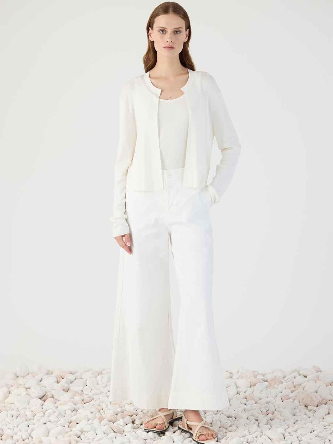 Eleh pantaloni bianco