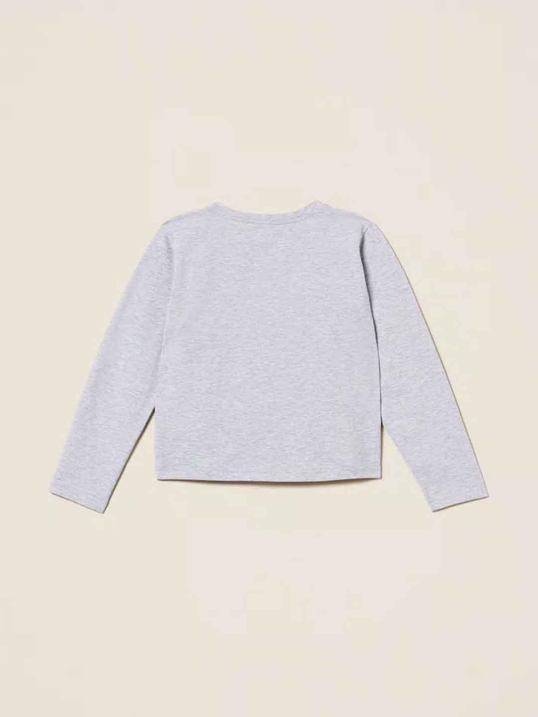 Twinset t-shirt kids grigio con stampa teddy