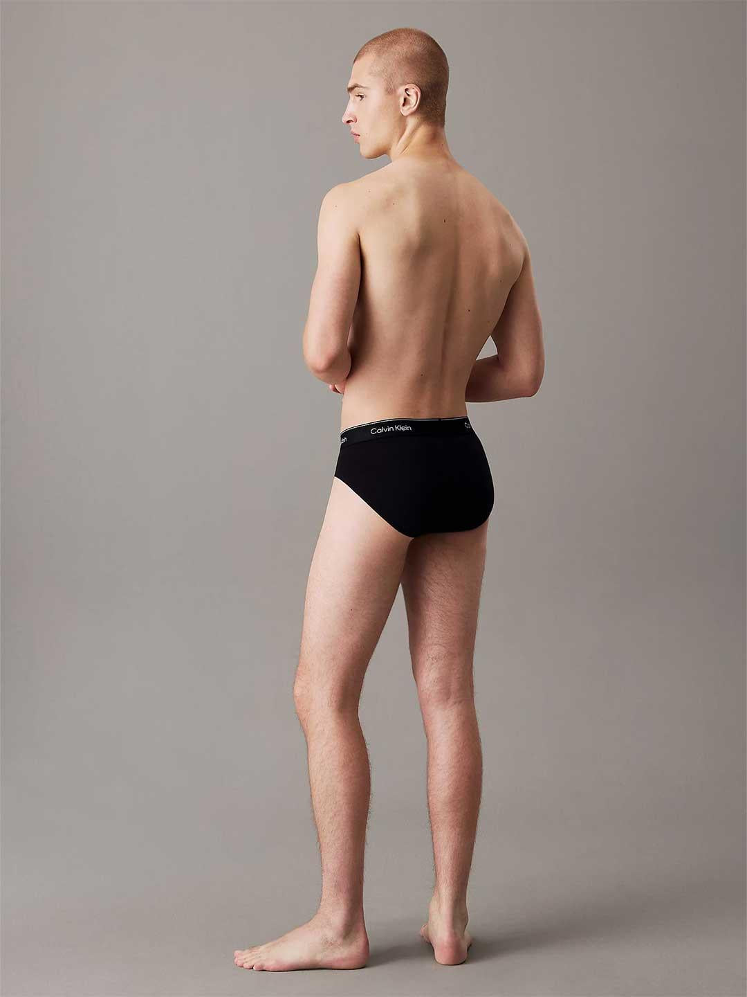 Calvin Klein slip nero con elastico nero