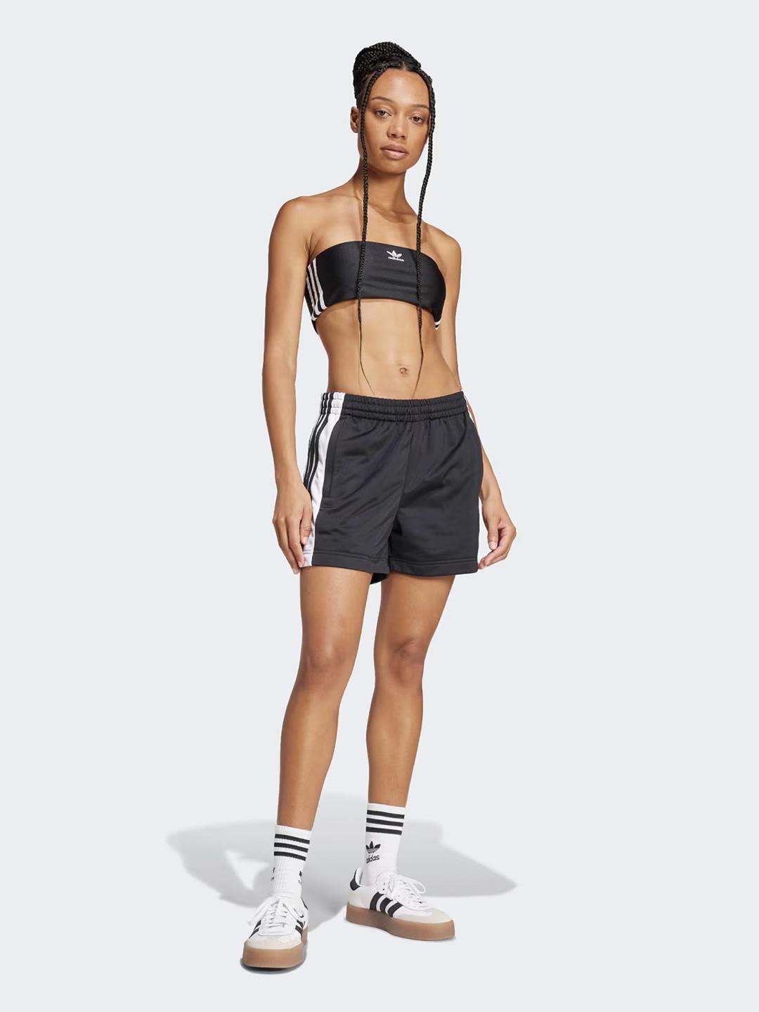 Adidas 3-Stripes Tube top nero a fascia