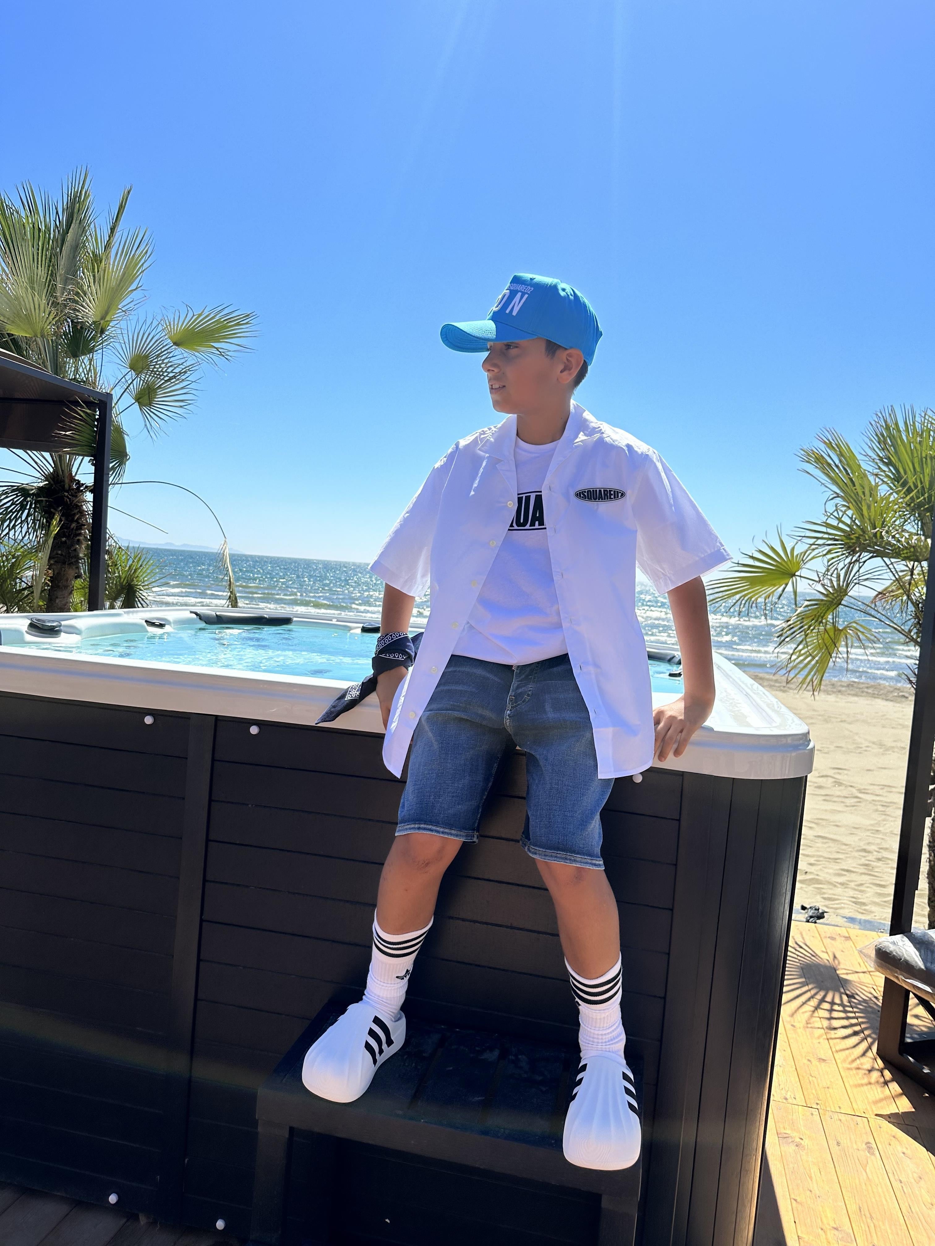 Dsquared2 kids pantaloncino jeans