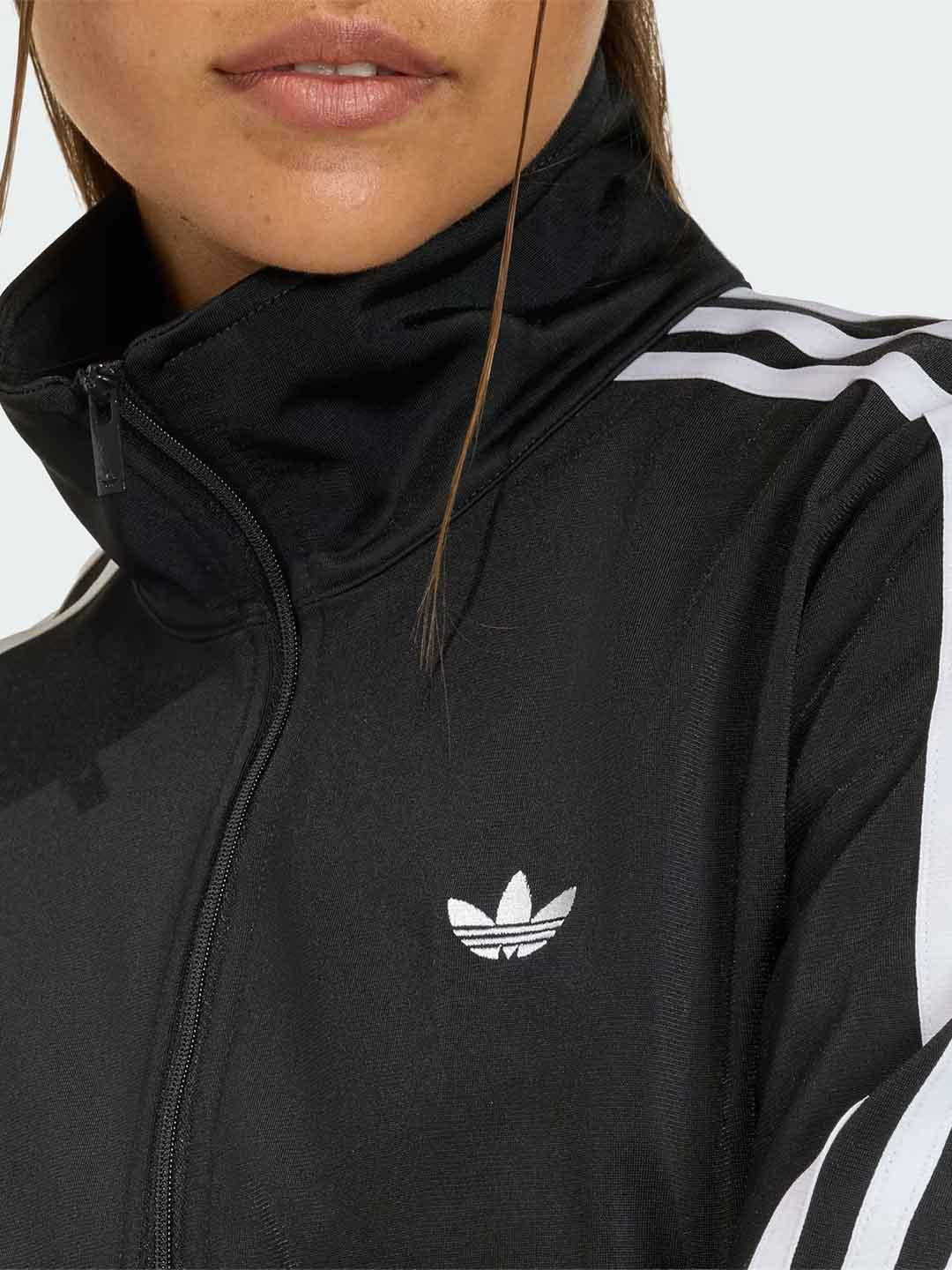 Adidas felpa nero con fascia elasticizzata