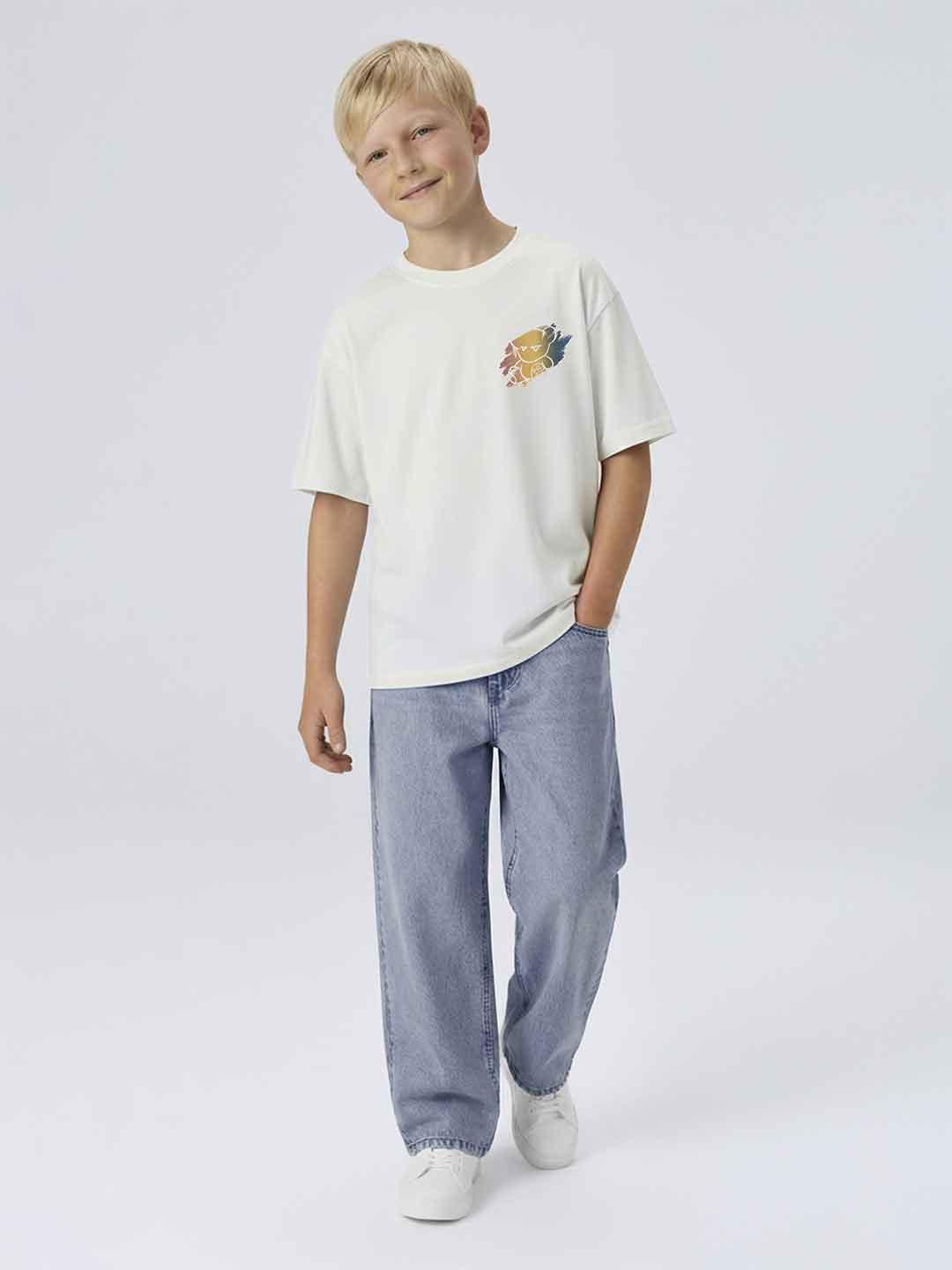 Name It t-shirt kids bianco con stampa orsetto