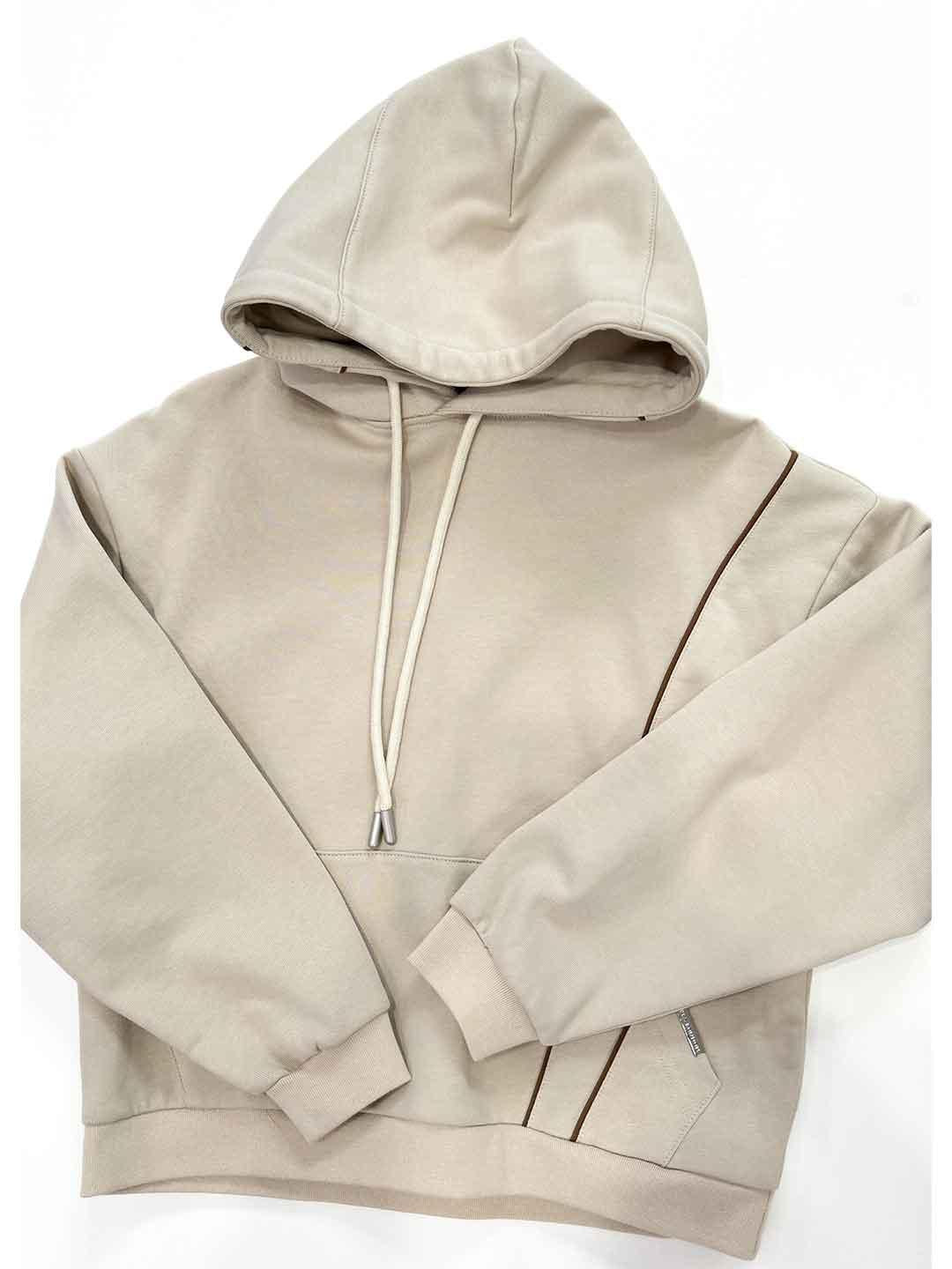 Yes London felpa kids beige con cappuccio