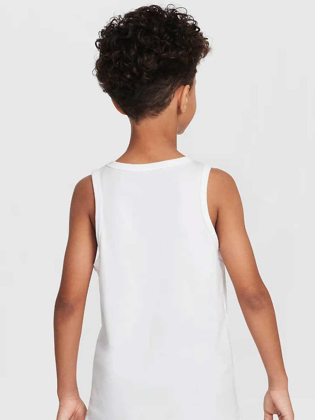 Nike canotta kids bianco con logo