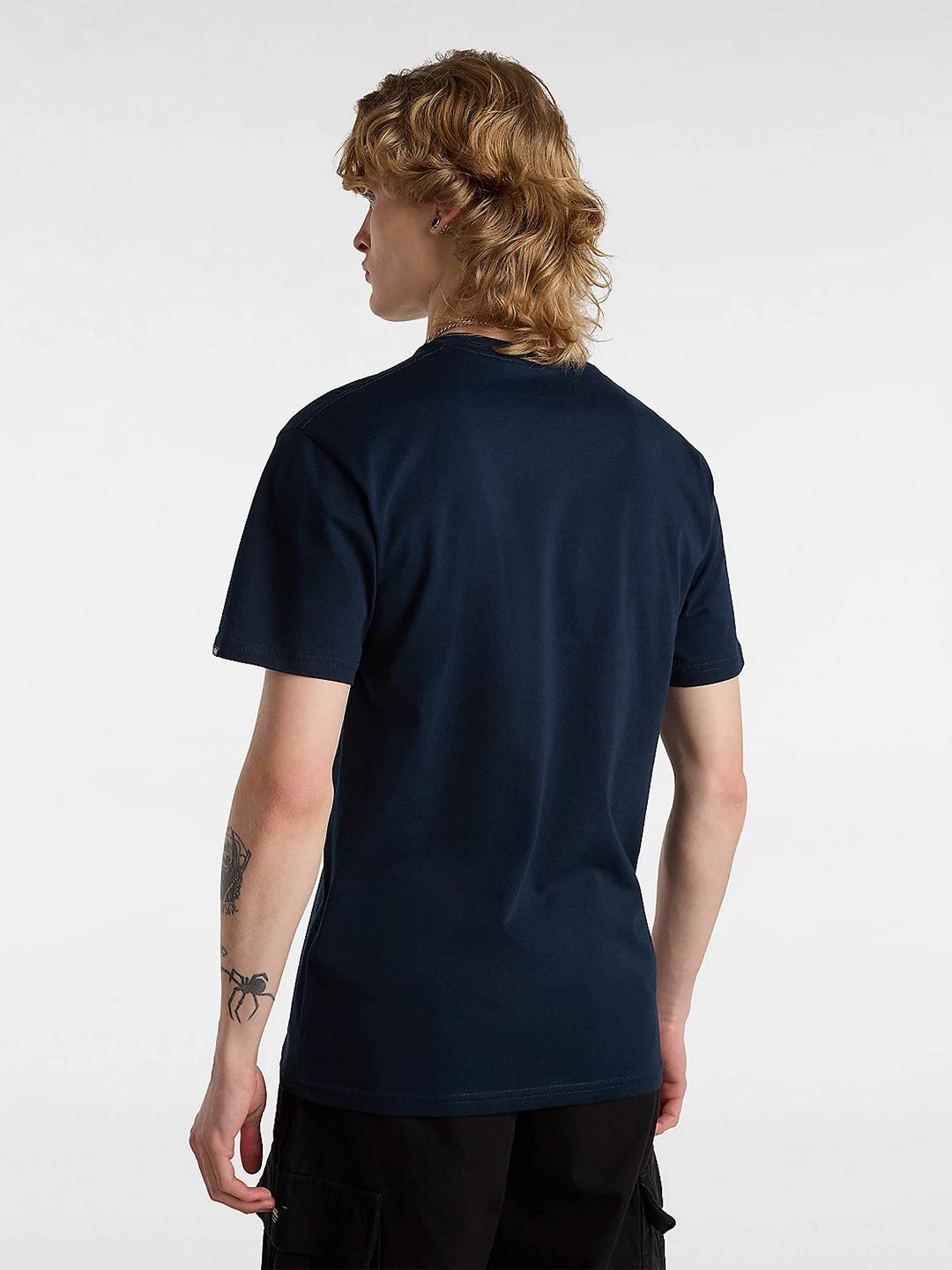 Vans Left Chest t-shirt blu con logo bianco