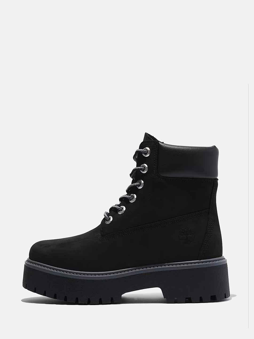 Timberland Stone Street 6 Inch anfibio nero platform
