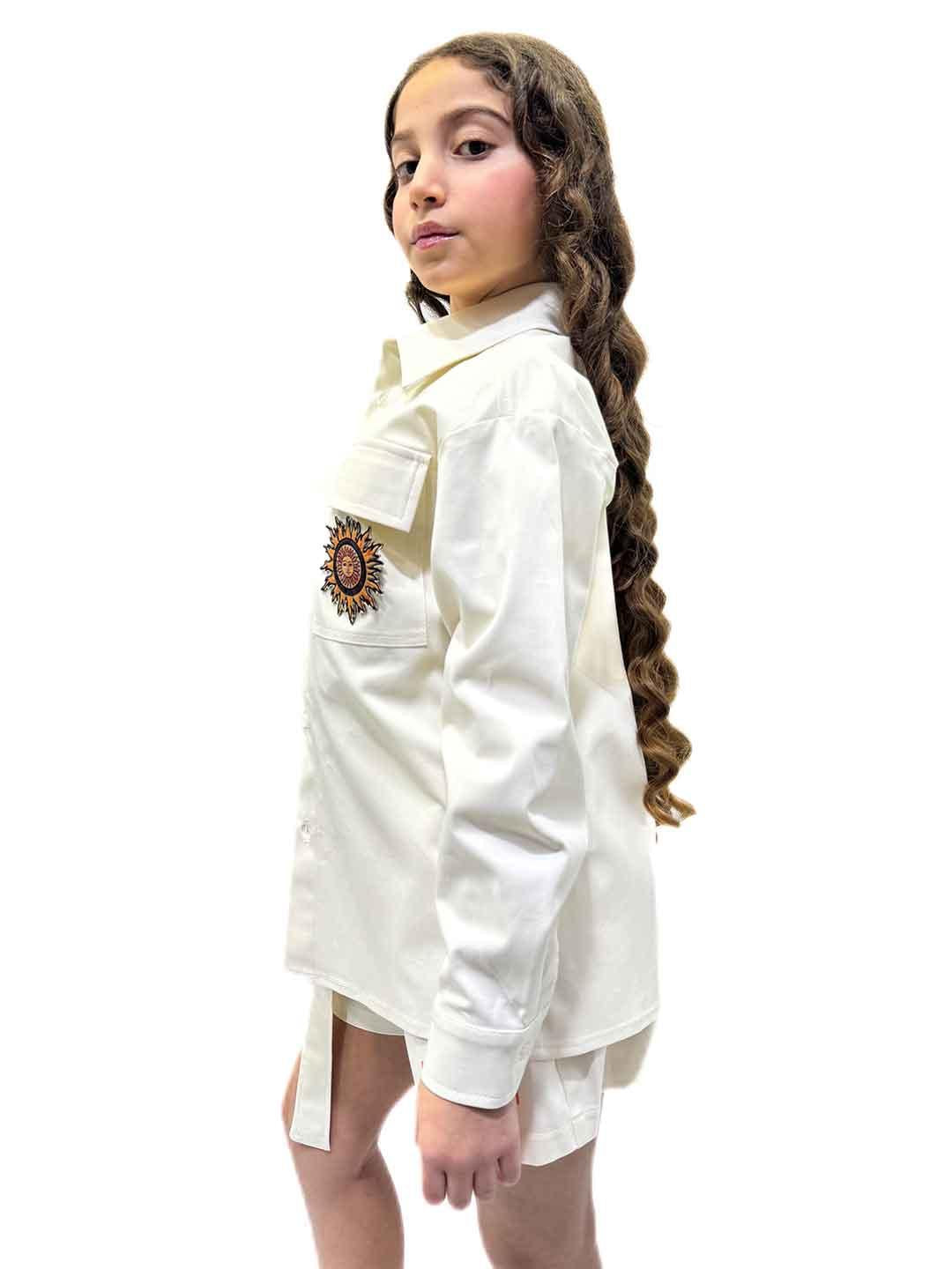 Just Cavalli camicia kids panna