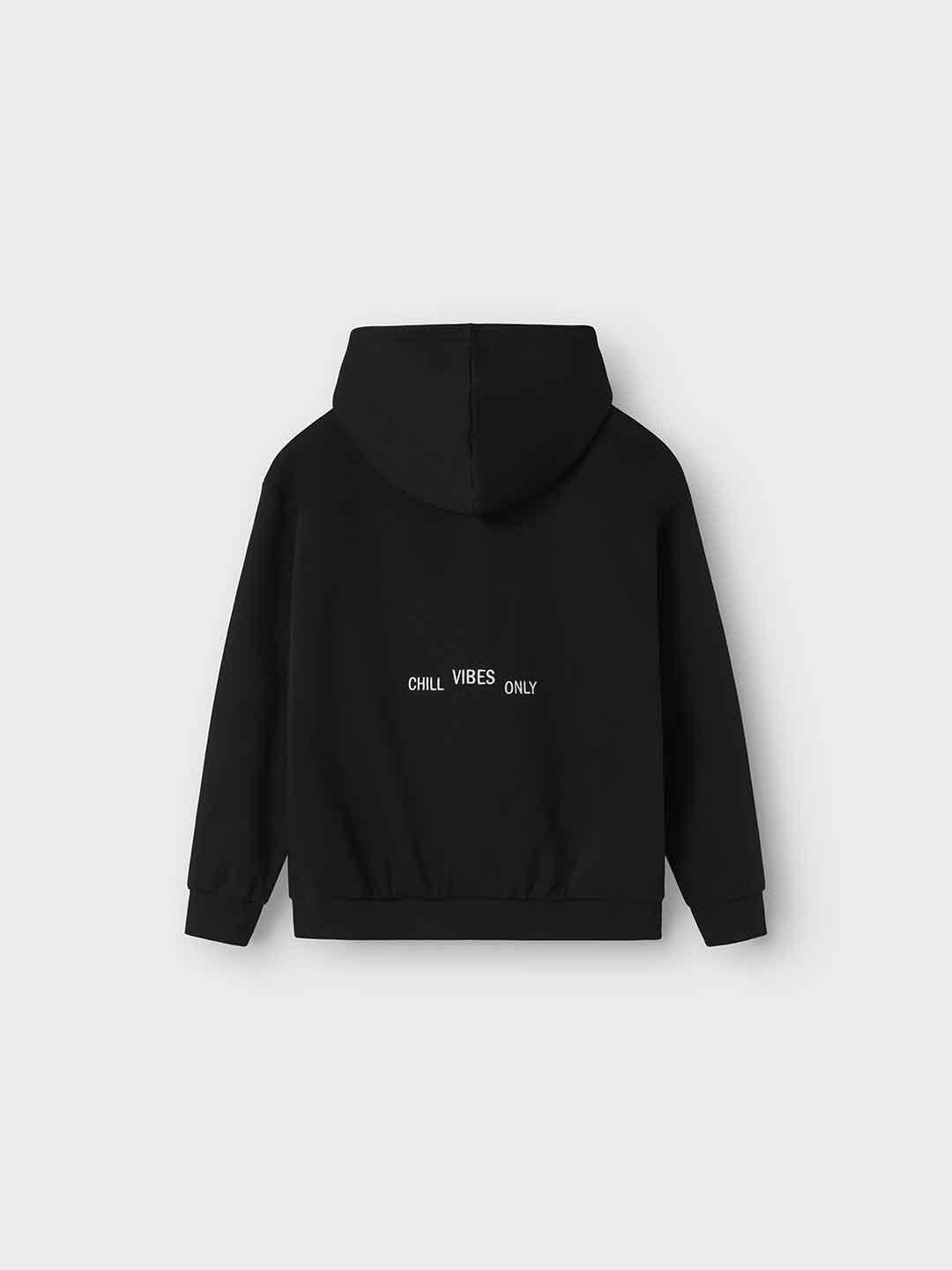 Name It felpa kids nero con cappuccio