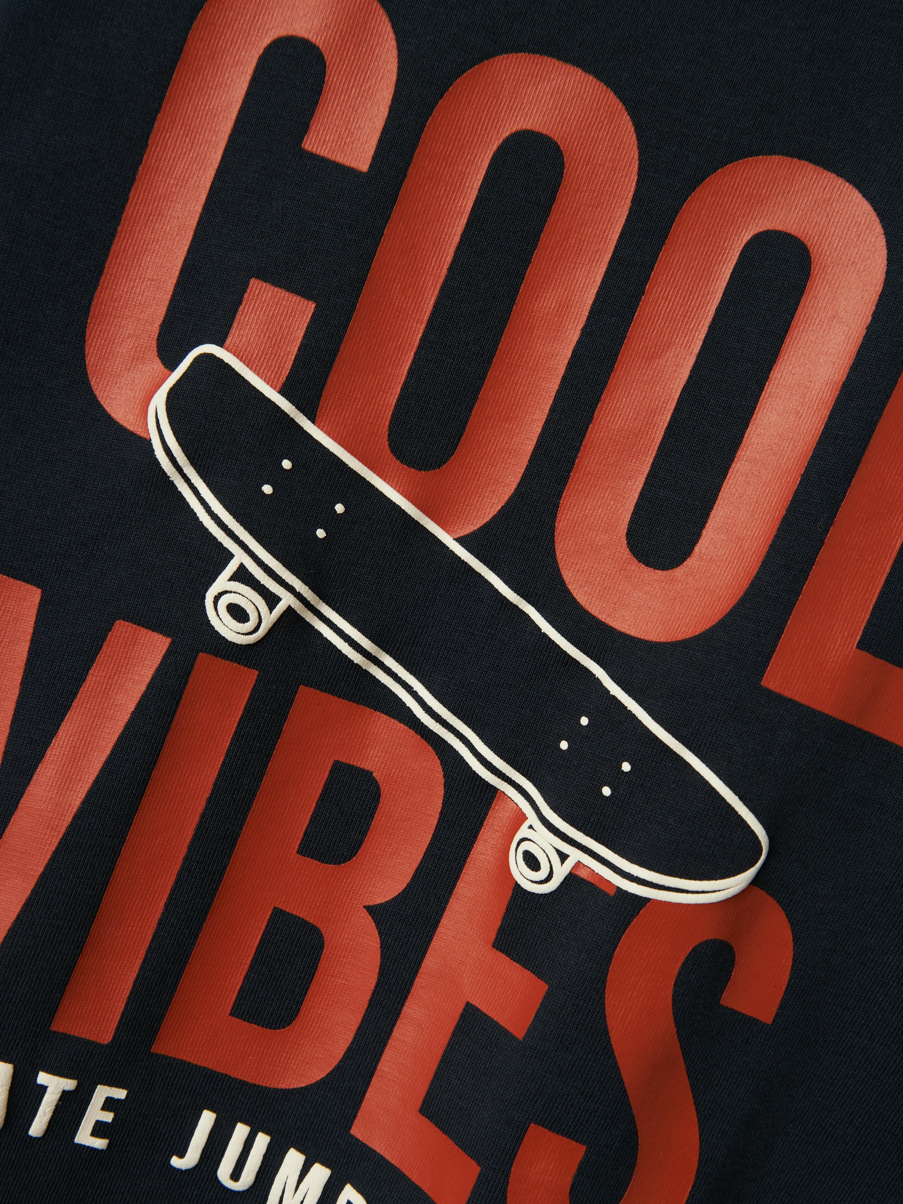 Name It t-shirt kids blu grafica Cool Vibes