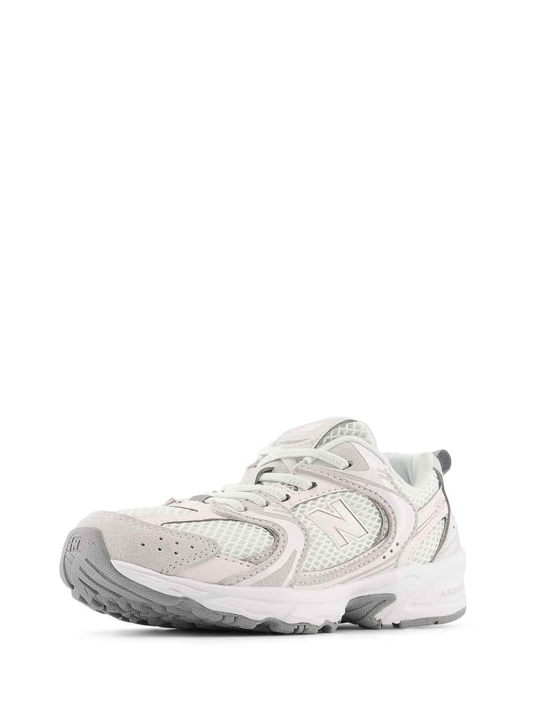 New Balance 530 sneakers kids bianco e rosa