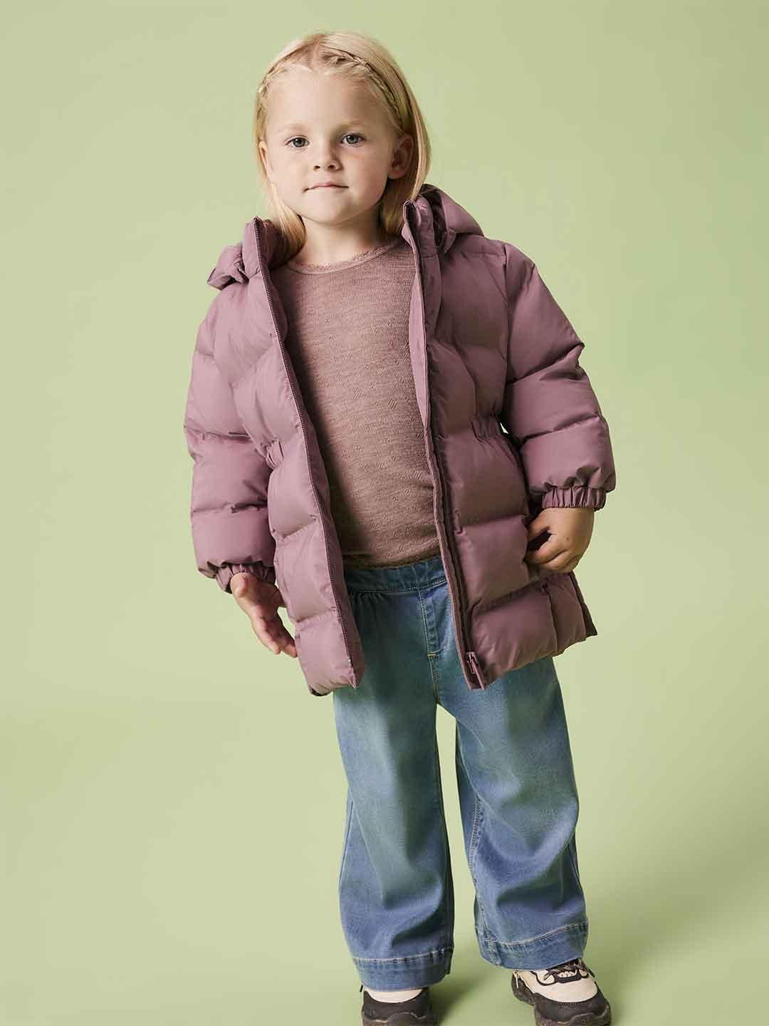 Name It giubbino kids rosa con cappuccio